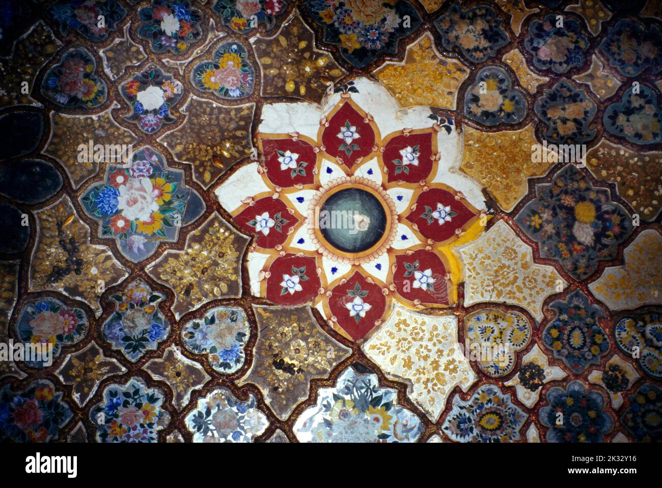 Amritsar India Baba Atol Tower Mosaic Detail Stock Photo