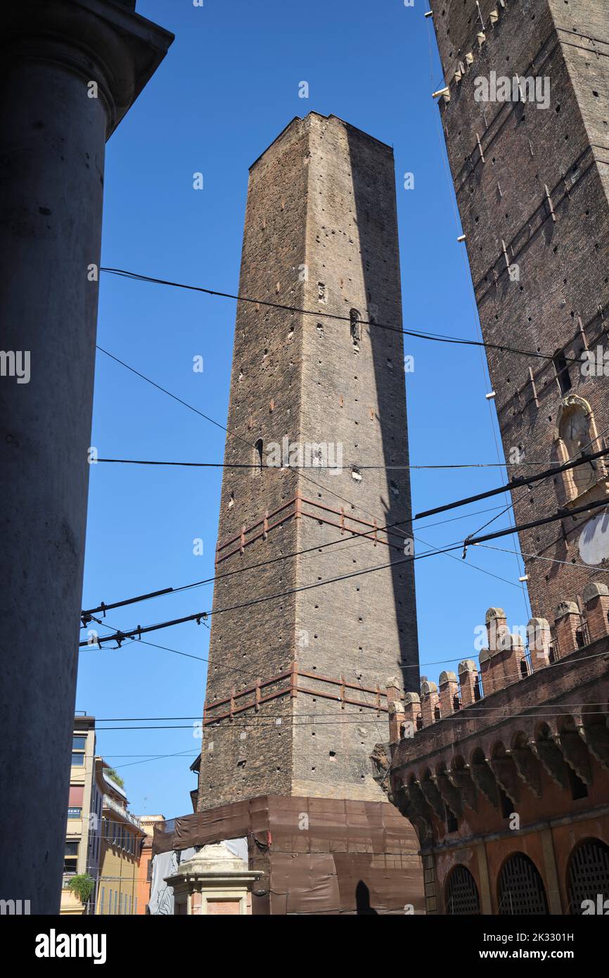Twin Towers Bologna Italy Stock Photo