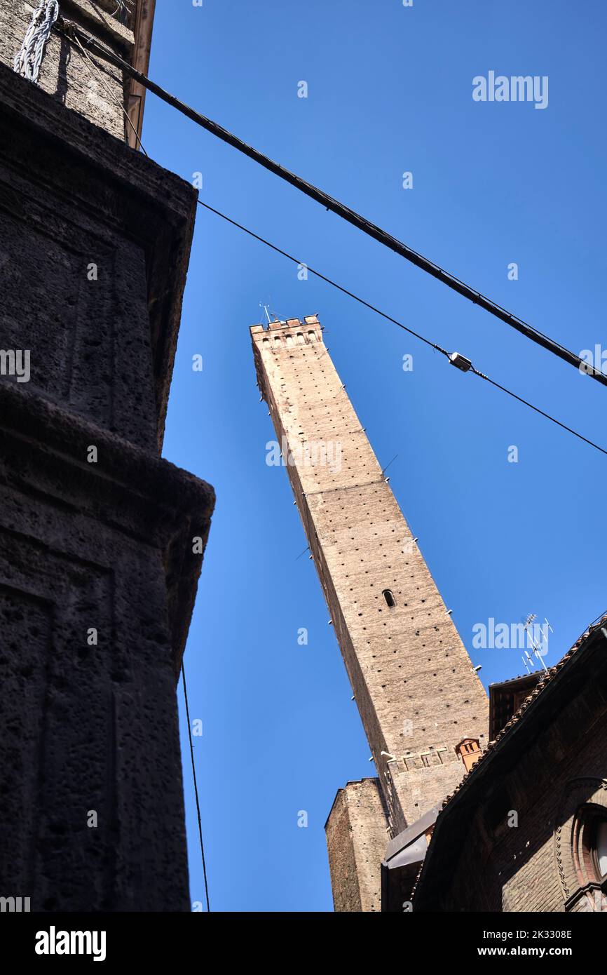 Twin Towers Bologna Italy Stock Photo