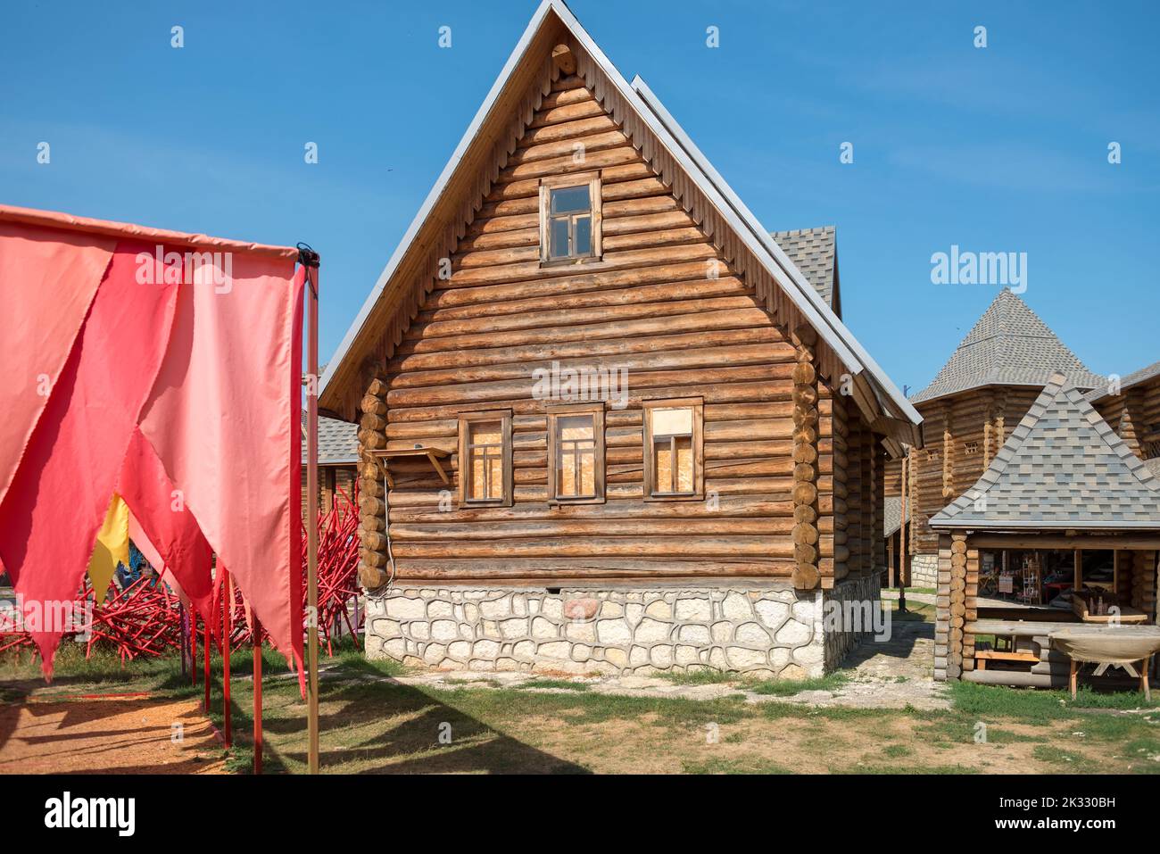City Zadonsk, Lipetsk region, Russia - August 20, 2021: A magical ...