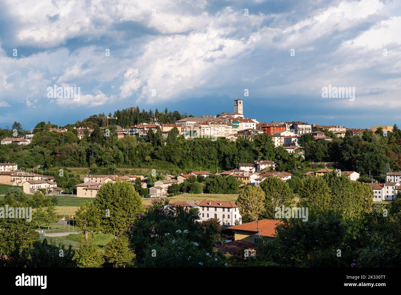 San Daniele in Friuli Cityscape  of the Northern Italian Town Famous for Prosciutto Ham Stock Photo