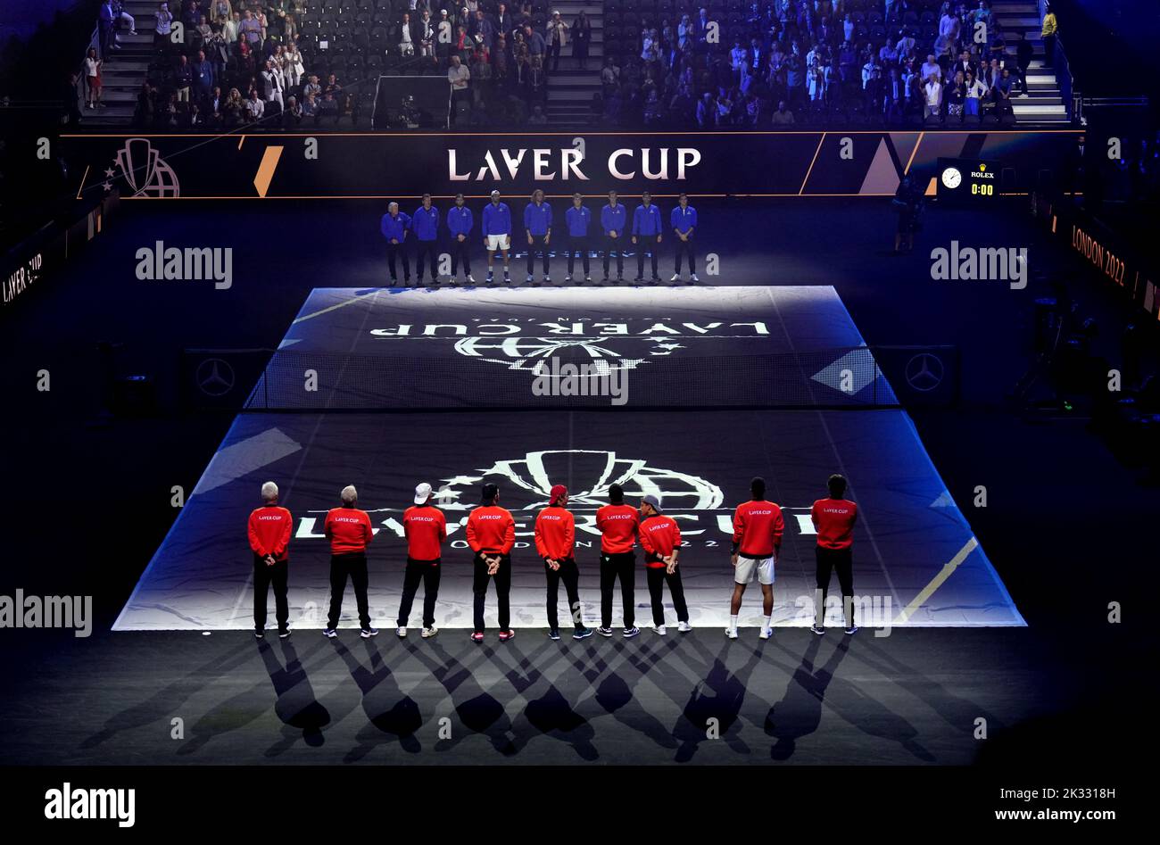 A general view ahead of day two of the Laver Cup at the O2 Arena, London. Picture date: Saturday September 24, 2022. Stock Photo