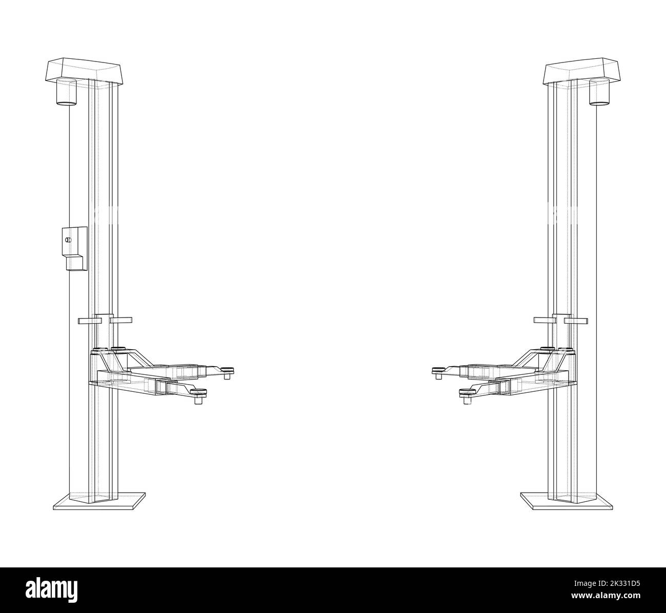 Car lift stand tower. Vector Stock Vector Image & Art Alamy