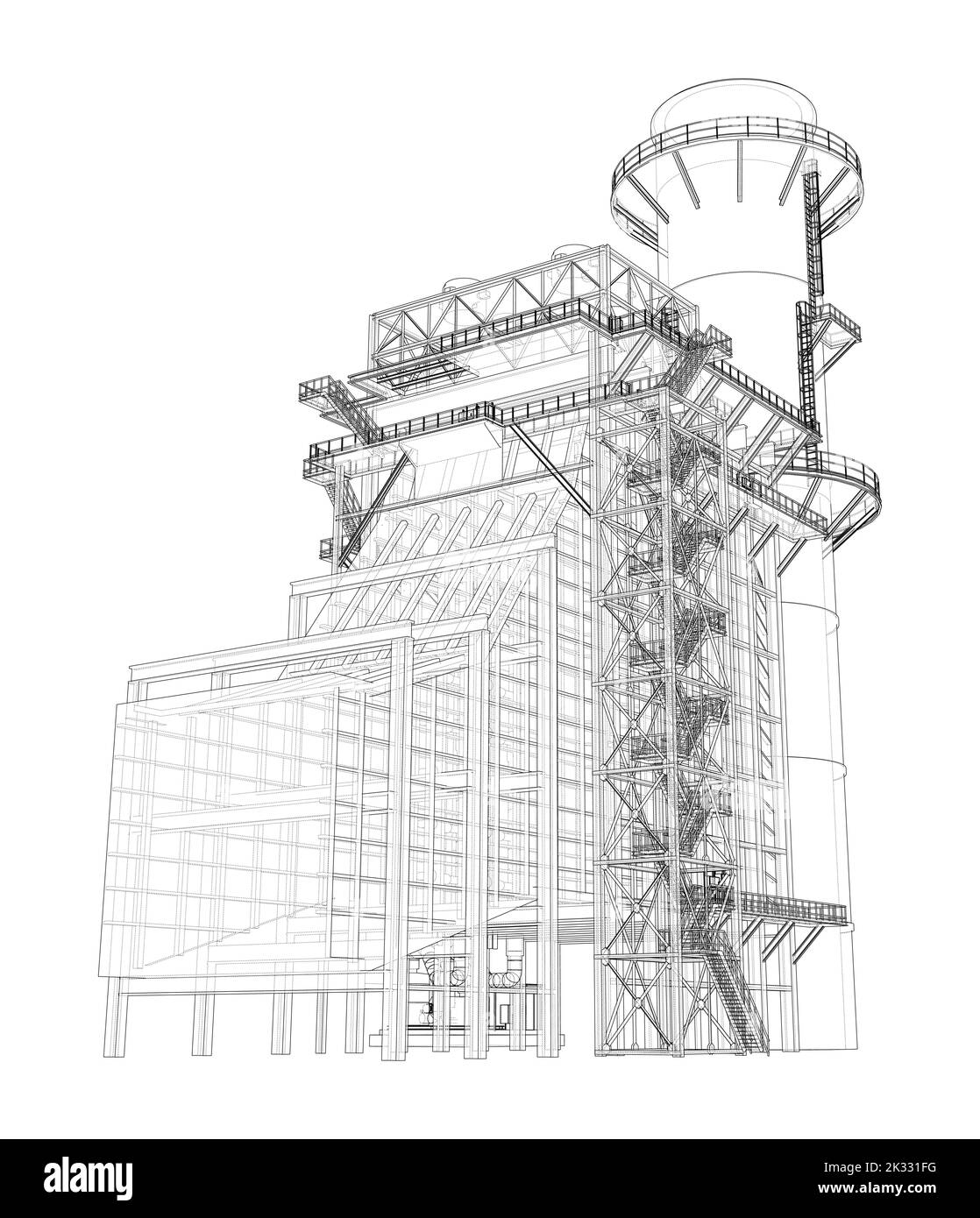 Industrial equipment. Vector rendering of 3d Stock Vector Image & Art ...