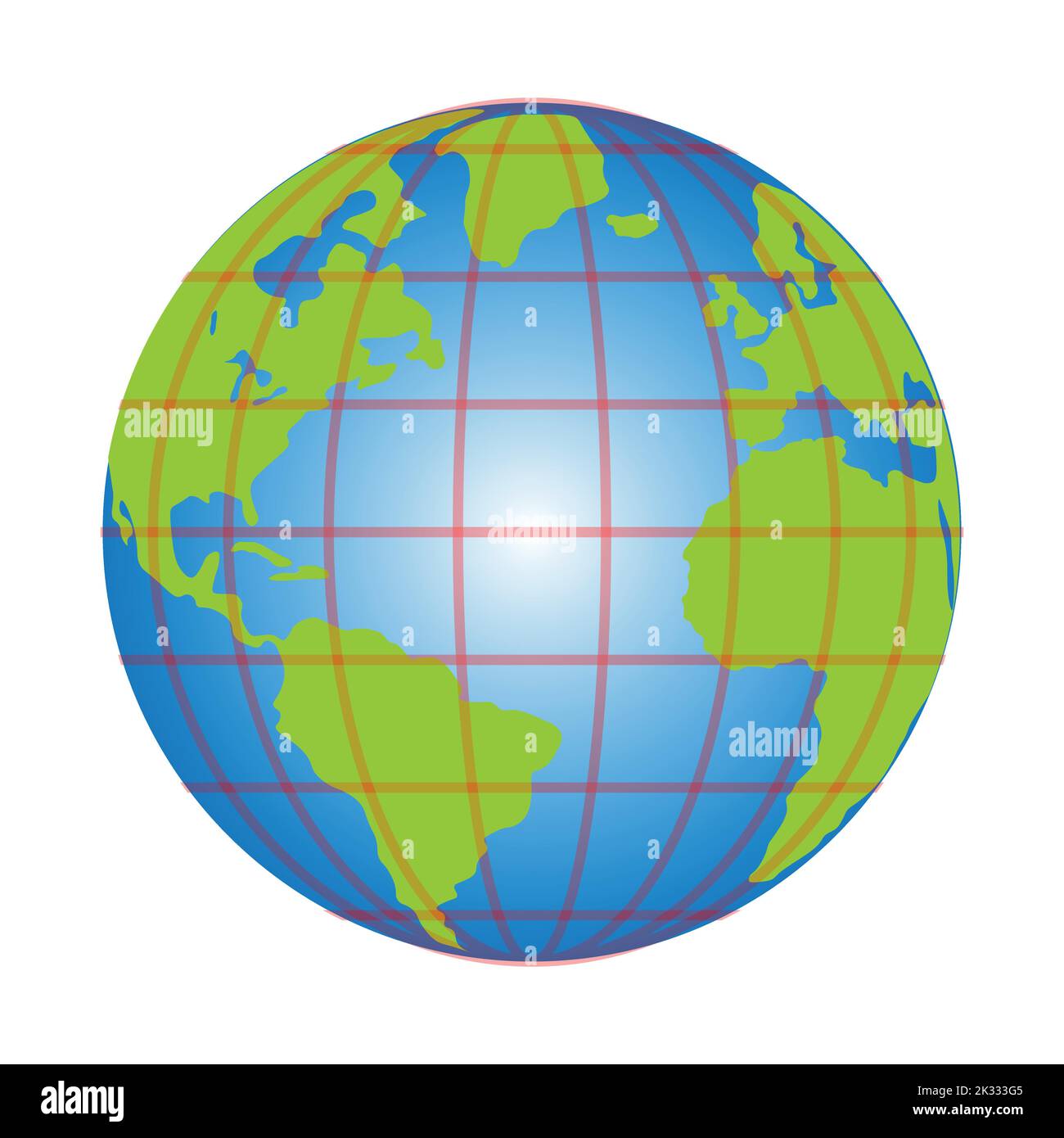 World Globe Map With Latitude And Longitude