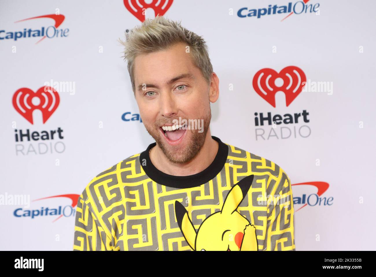 Las Vegas, United States. 23rd Sep, 2022. Lance Bass arrives for the iHeartRadio Music Festival at T-Mobile Arena in Las Vegas, Nevada on Friday, September 23, 2022. Photo by James Atoa/UPI Credit: UPI/Alamy Live News Stock Photo