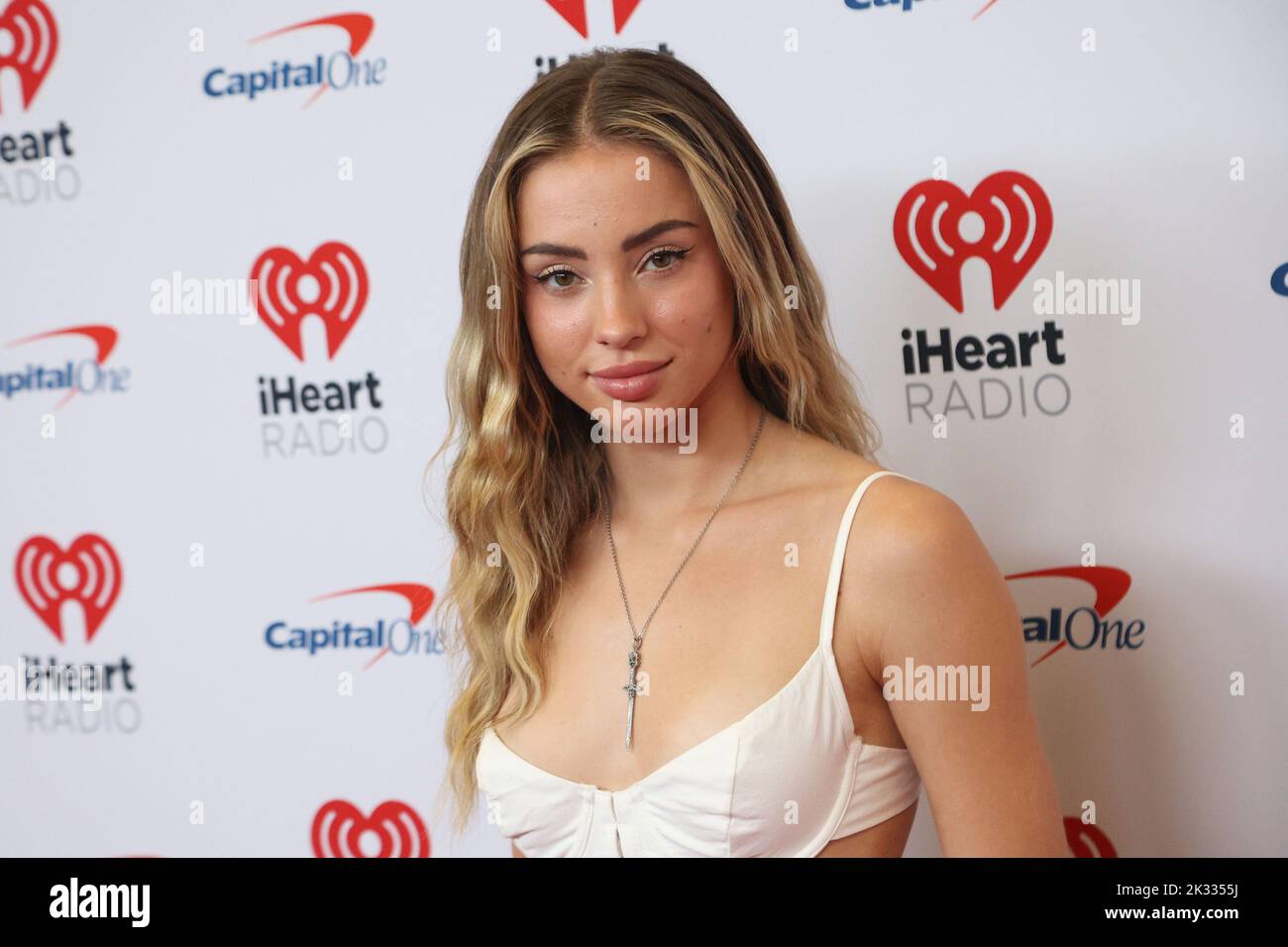 Las Vegas, United States. 23rd Sep, 2022. Charly Jordan arrives for the iHeartRadio Music Festival at T-Mobile Arena in Las Vegas, Nevada on Friday, September 23, 2022. Photo by James Atoa/UPI Credit: UPI/Alamy Live News Stock Photo