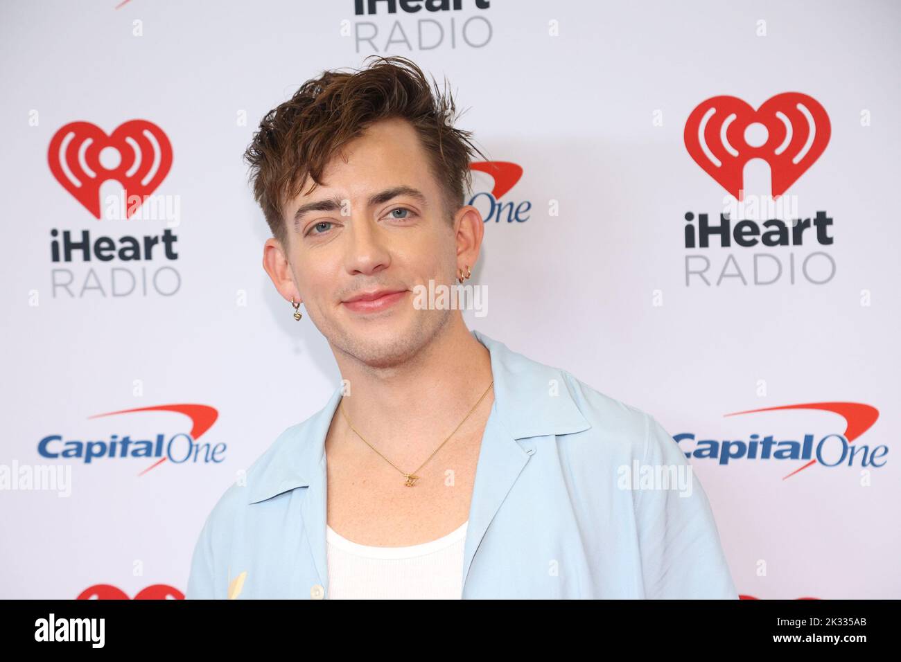 Las Vegas, United States. 23rd Sep, 2022. Actor Kevin McHale arrives for the iHeartRadio Music Festival at T-Mobile Arena in Las Vegas, Nevada on Friday, September 23, 2022. Photo by James Atoa/UPI Credit: UPI/Alamy Live News Stock Photo