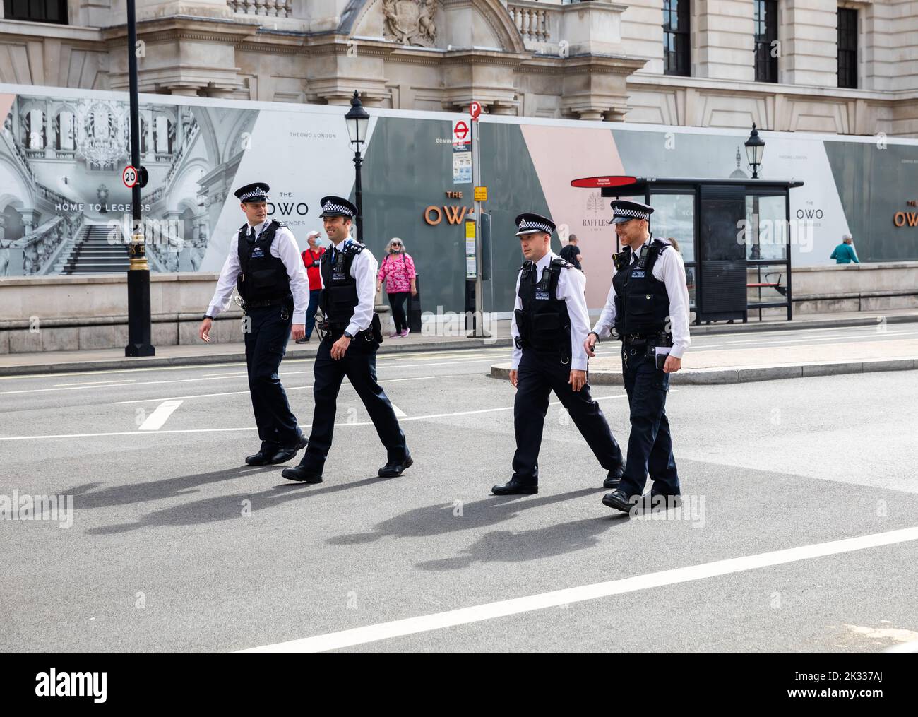 Police Officers on duty in London Stock Photo