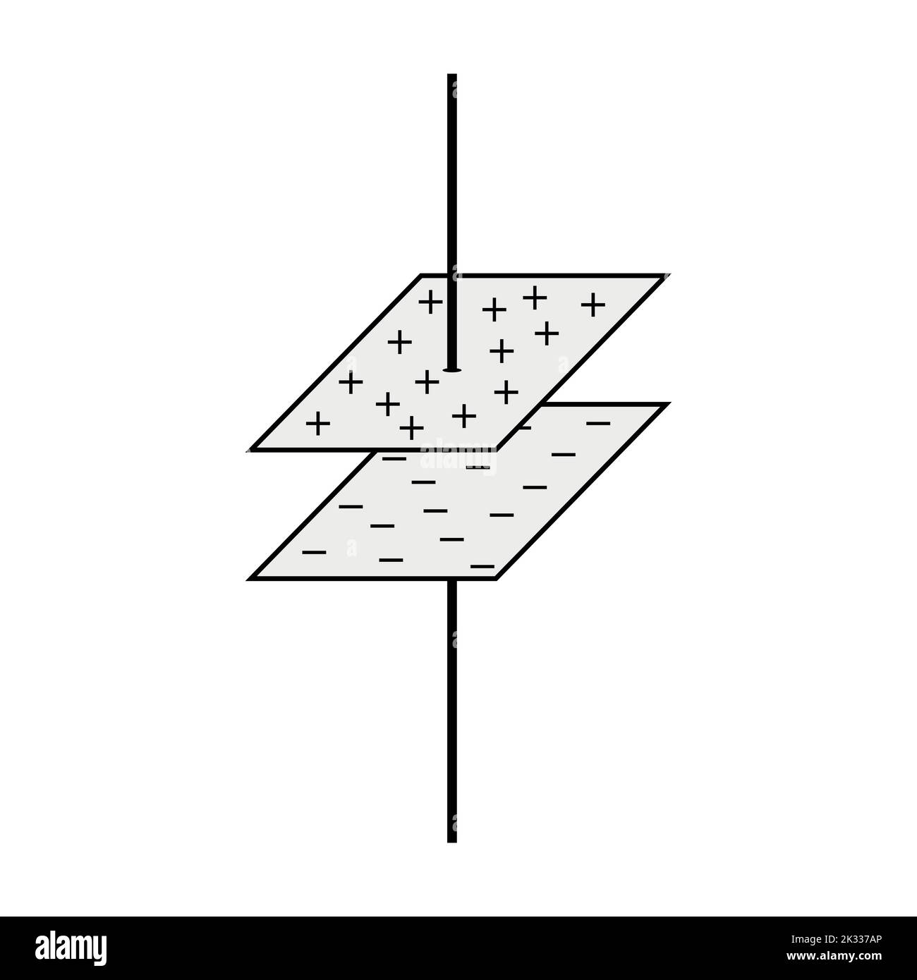 parallel plate capacitor in circuit Stock Vector Image & Art - Alamy