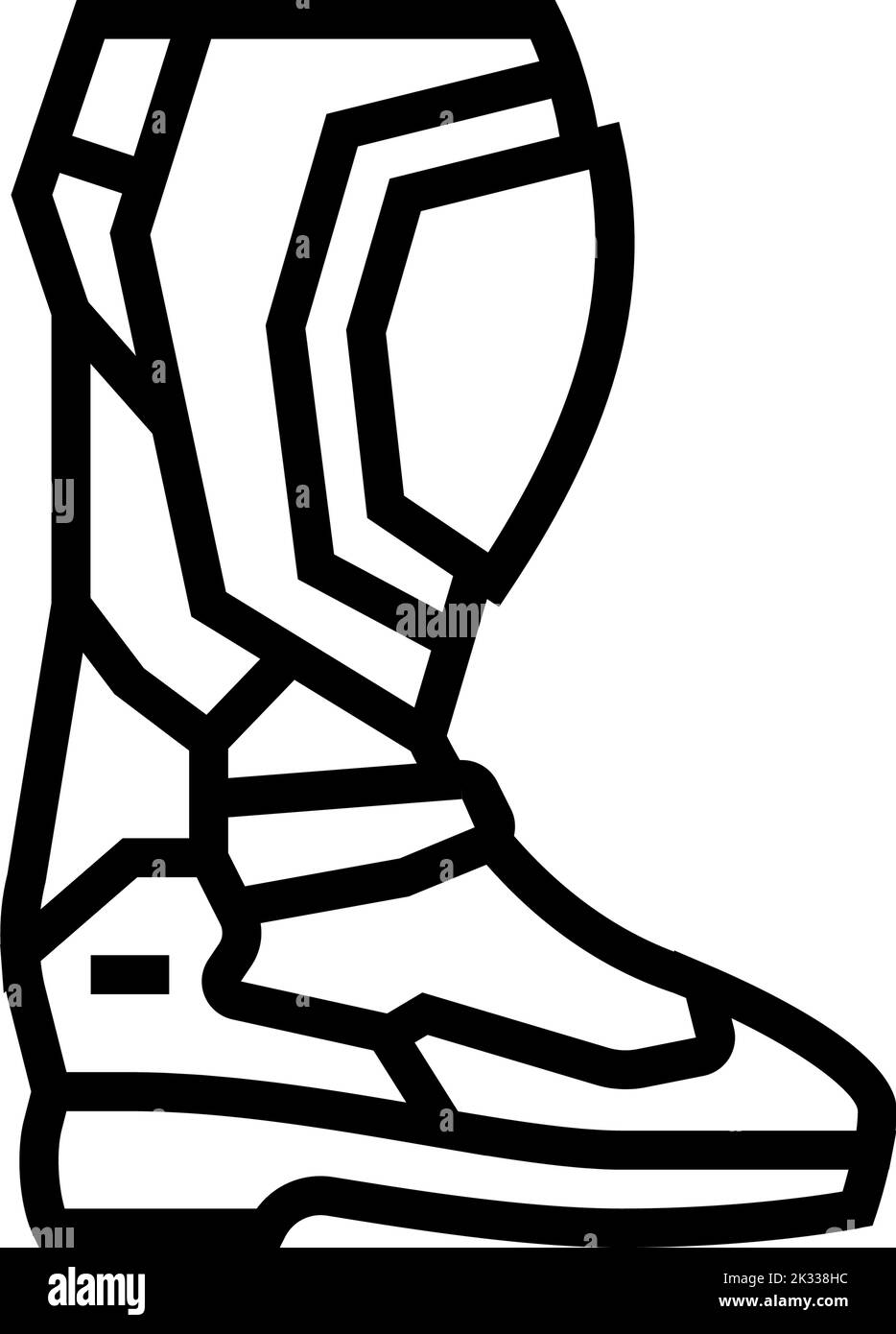 boots motorcycle line icon vector illustration Stock Vector Image & Art ...