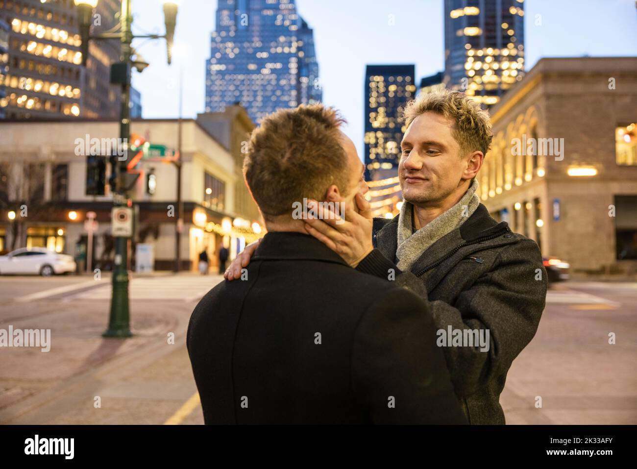 Two gay men face face hi-res stock photography and images - Alamy
