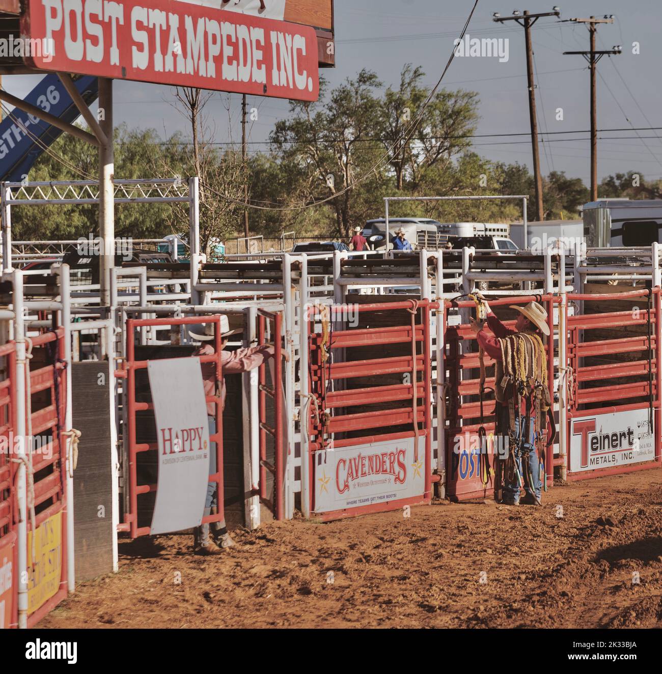 Cowboy riding horse rodeo town hi-res stock photography and images - Alamy
