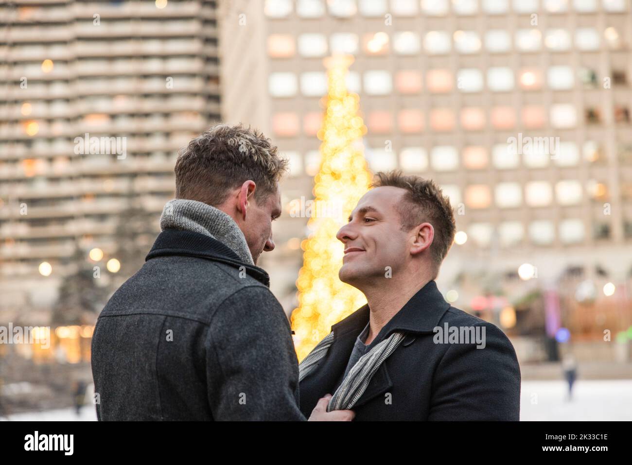 Two gay men face face hi-res stock photography and images - Alamy