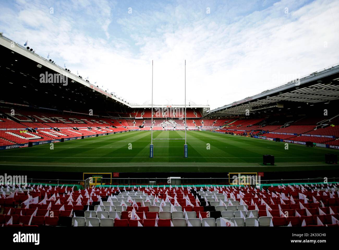 A general view of Old Trafford, Manchester ahead of the Betfred Super League Grand Final. Picture date: Saturday September 24, 2022. Stock Photo