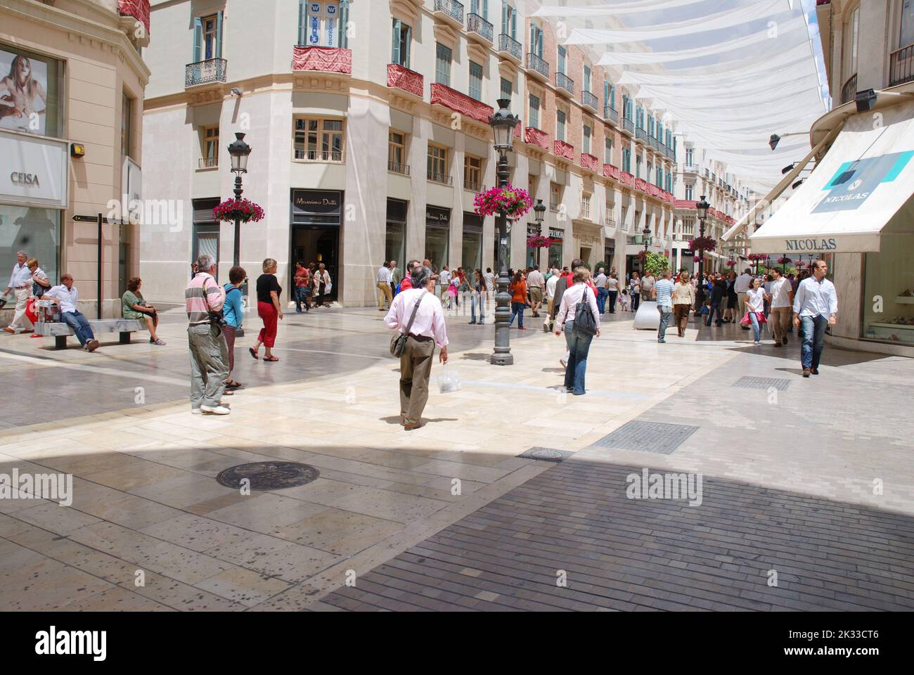 Larios street. Malaga, Spain. Stock Photo