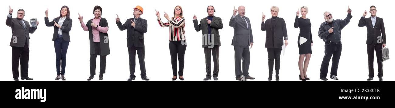 group of businessmen showing thumbs up isolated Stock Photo - Alamy