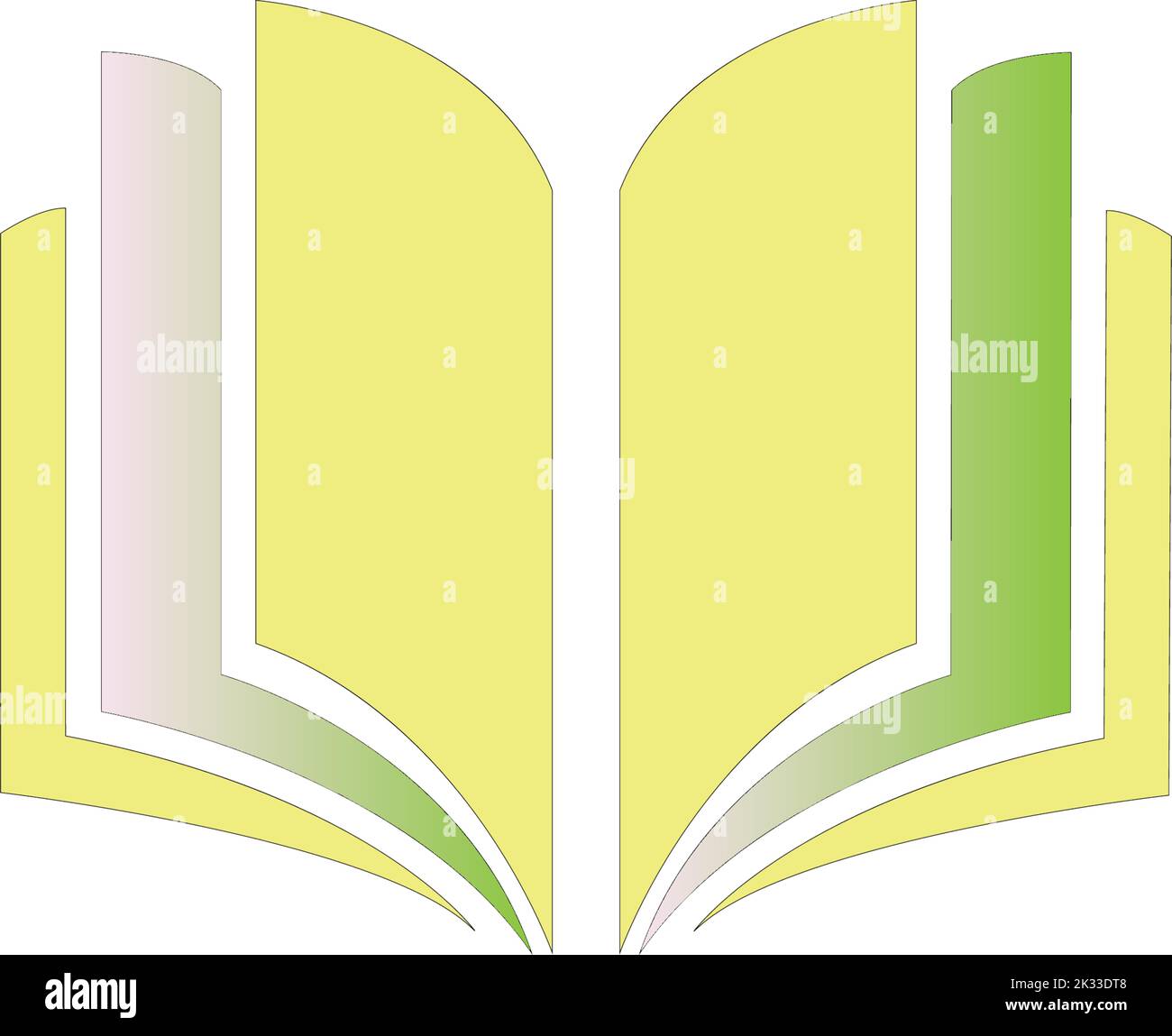 A book icon stock vector image isolated on a white background Stock ...