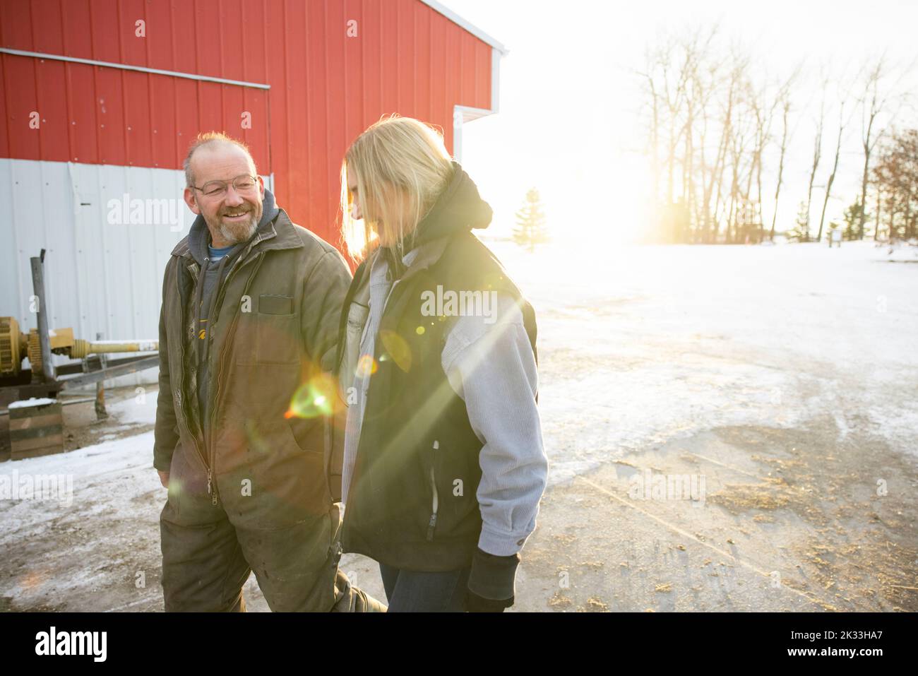 Farmer his wife hi-res stock photography and images - Alamy