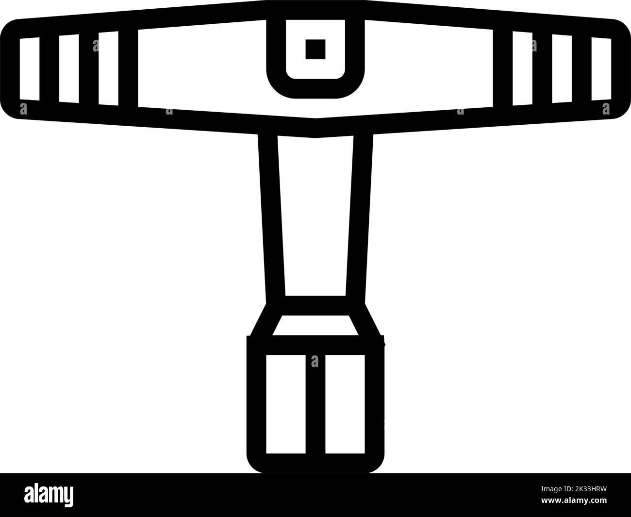 drum key tool line icon vector illustration Stock Vector Image & Art