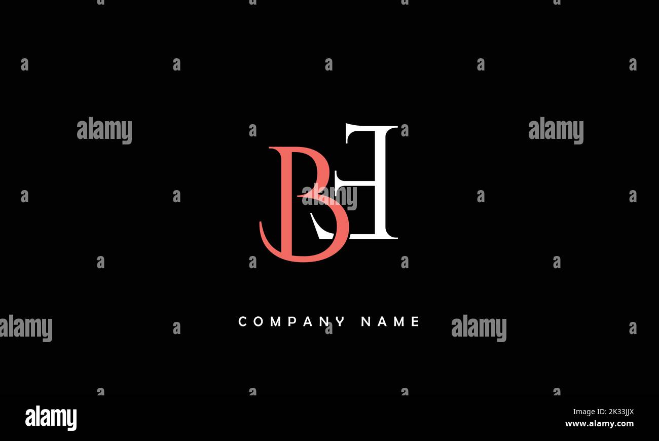BE, EB Abstract Letters Logo Monogram Stock Vector