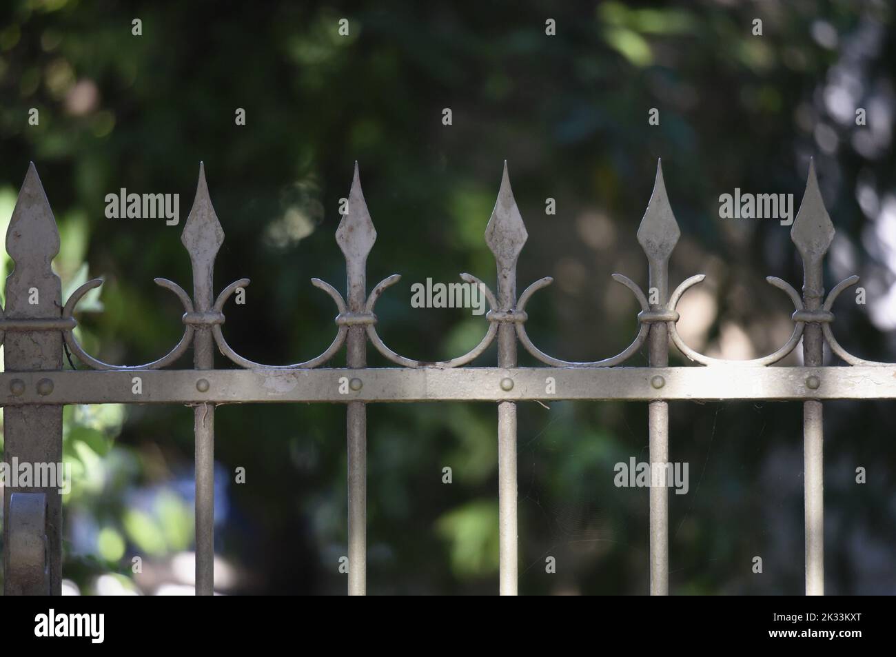 Traditional handcrafted forged iron entrance gate railing in Kifissia ...