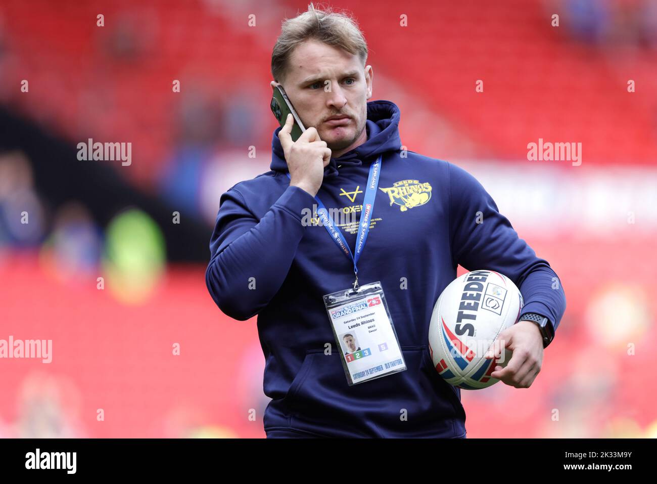 Leeds Rhinos' Brad Dwyer before the Betfred Super League Grand Final at Old Trafford, Manchester. Picture date: Saturday September 24, 2022. Stock Photo