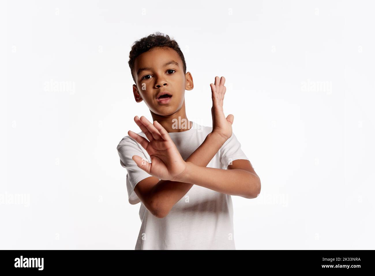 African boy scared hi-res stock photography and images - Alamy