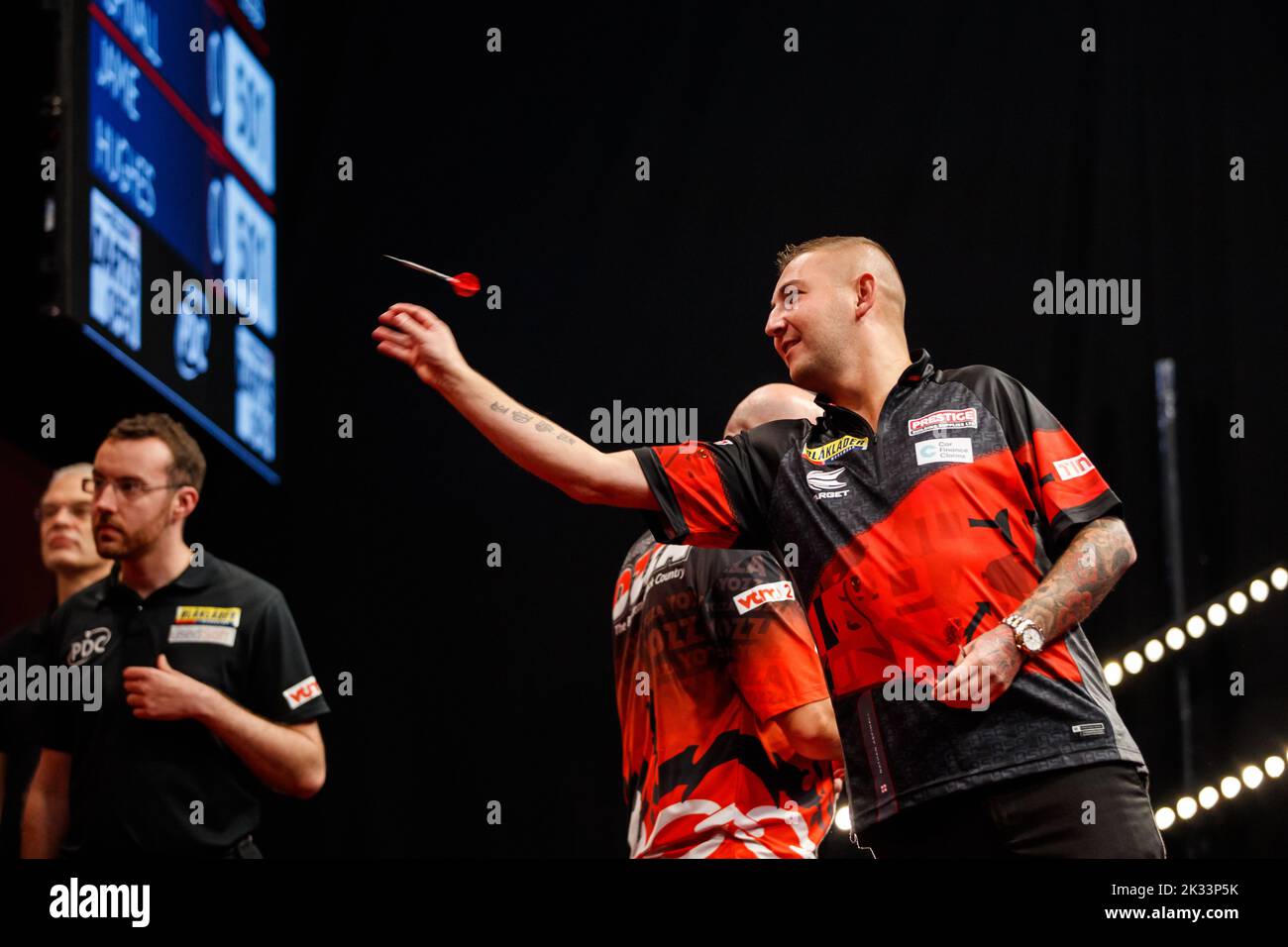 English Nathan Aspinall pictured in action during the second day of the