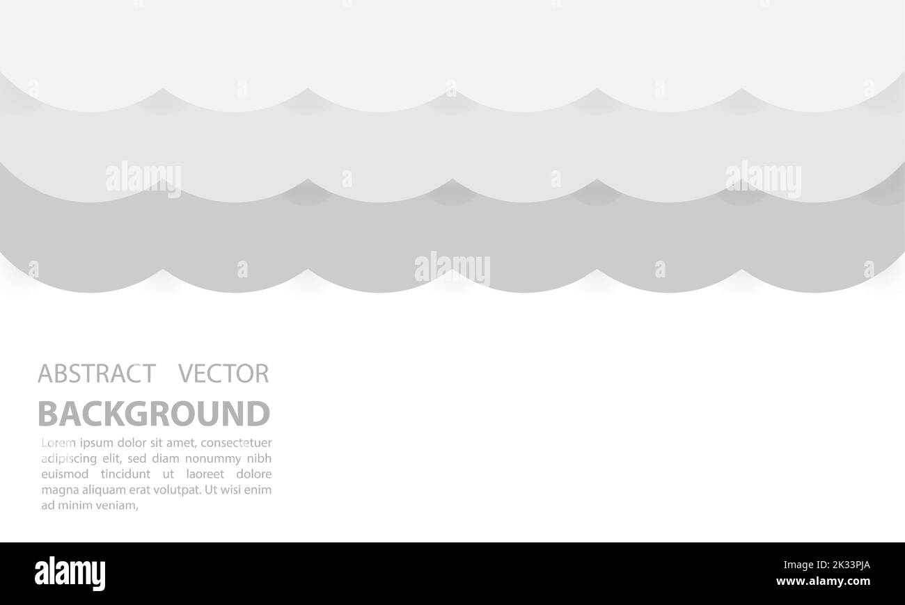 An abstract white and gray vector background with sample text Stock ...