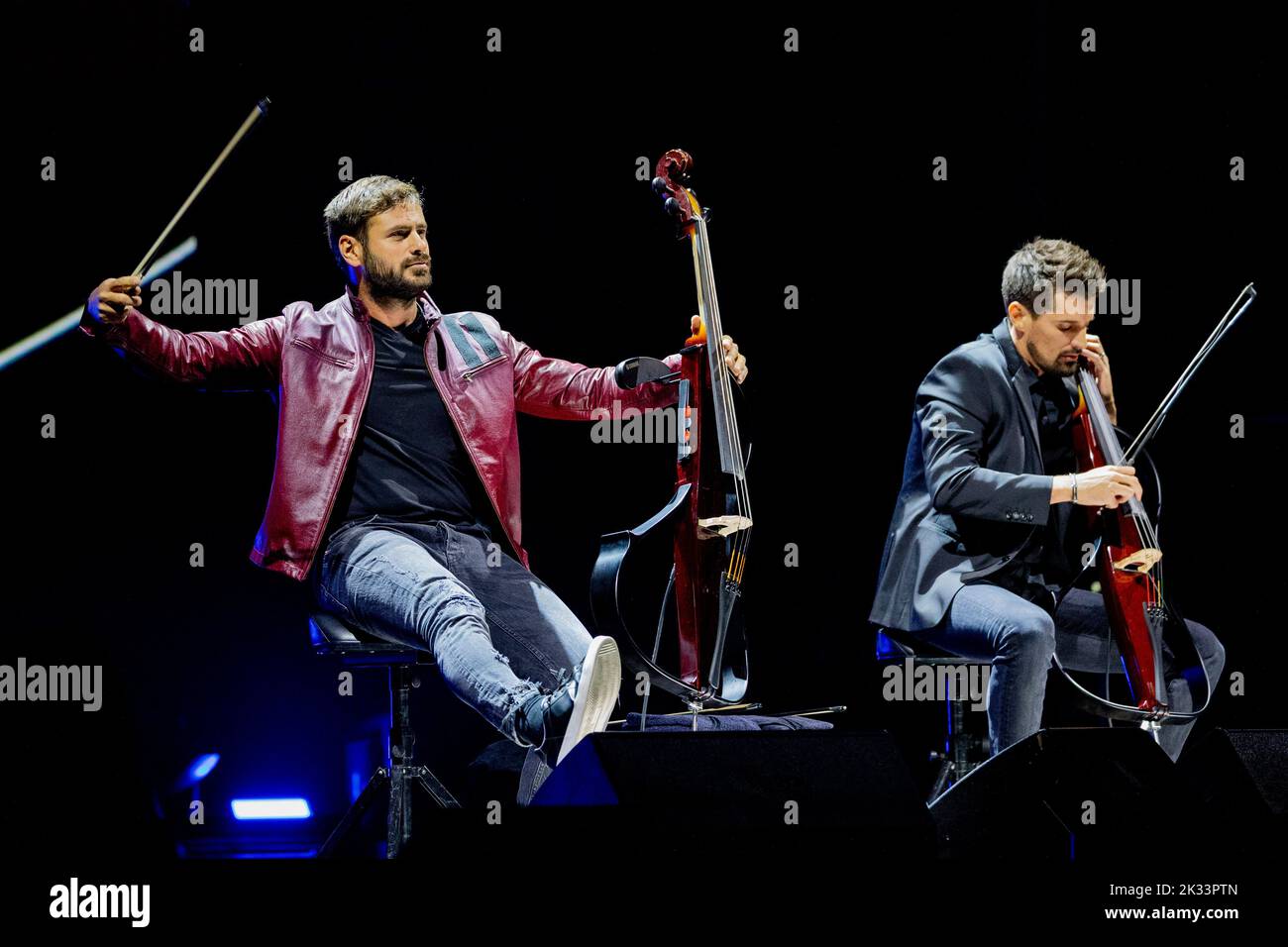 Verona Italy 22 September 2022 2Cellos - Stjepan Hauser and Luka Šulić the Final Tour - live at Arena di Verona © Andrea Ripamonti / Alamy Stock Photo