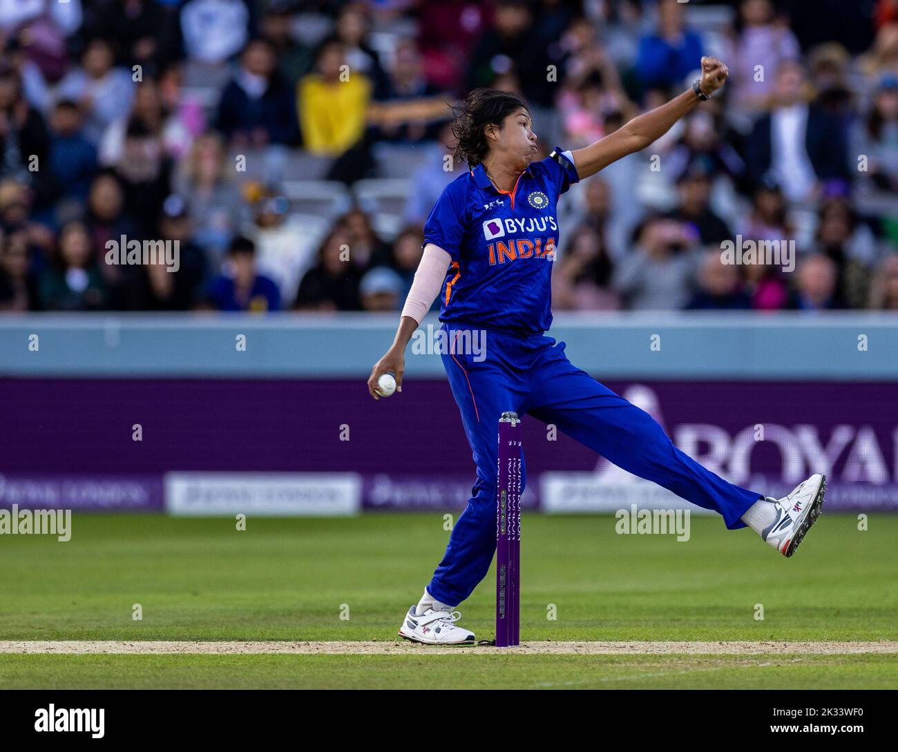 India’s Rajeshwari Gayakwad, who is set to retire from cricket following the third women's one day international match at Lord's, London. Picture date: Saturday September 24, 2022. Stock Photo