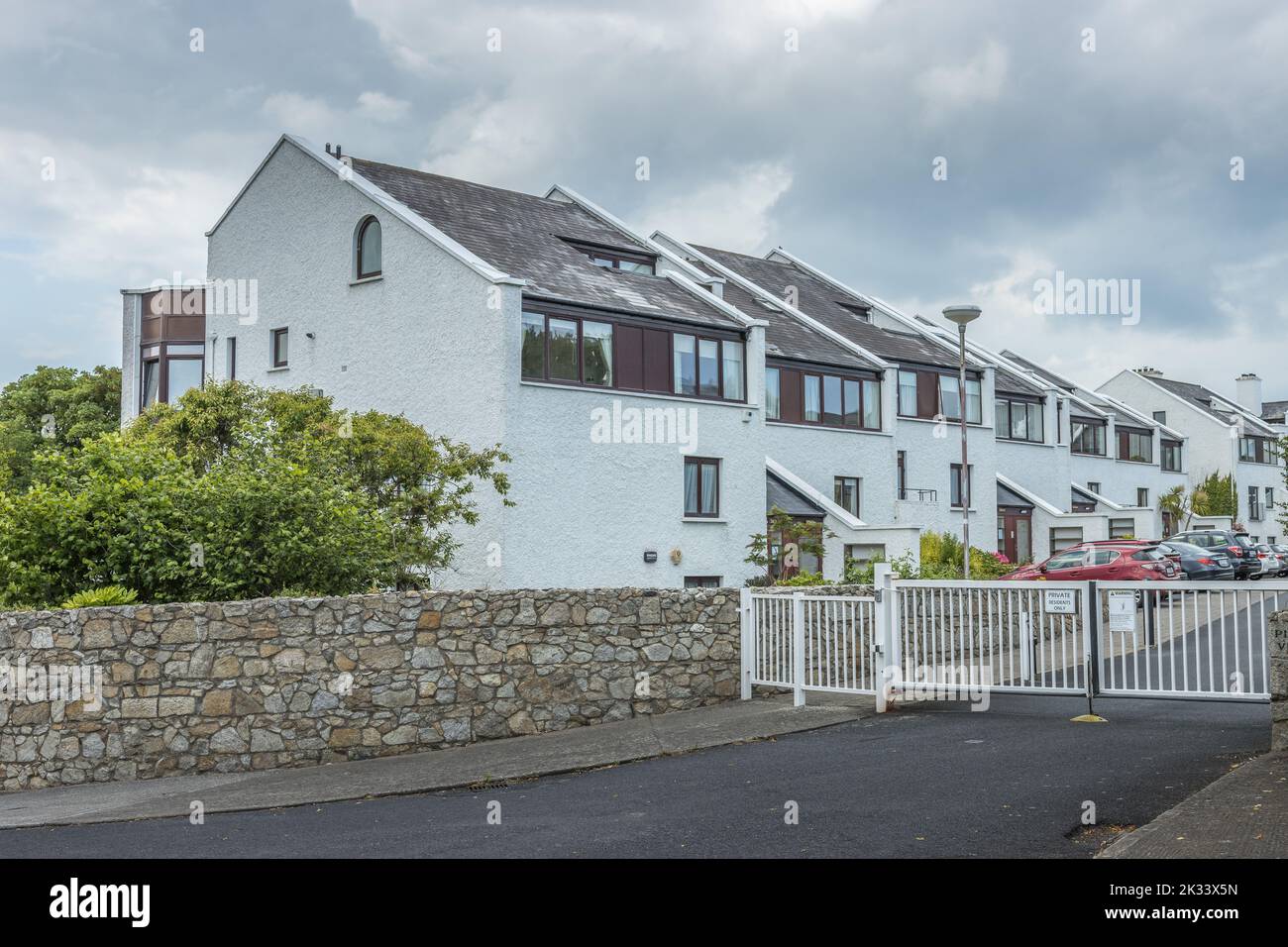 Luxury apartments and houses in the Dalkey district Stock Photo Alamy