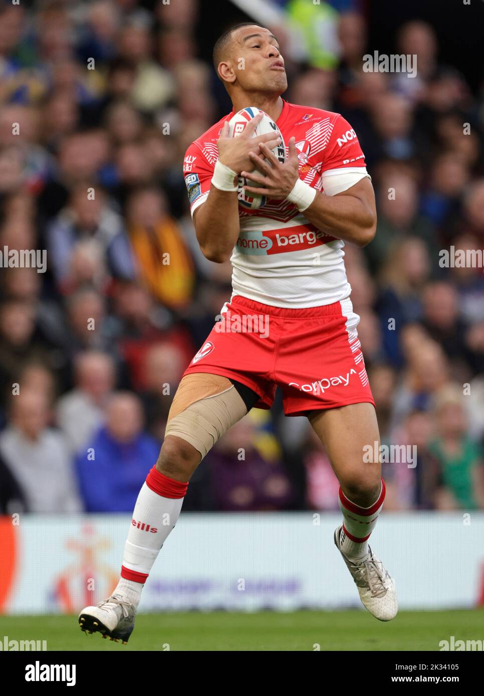 St Helens' Will Hopoate during the Betfred Super League Grand Final at Old Trafford, Manchester. Picture date: Saturday September 24, 2022. Stock Photo