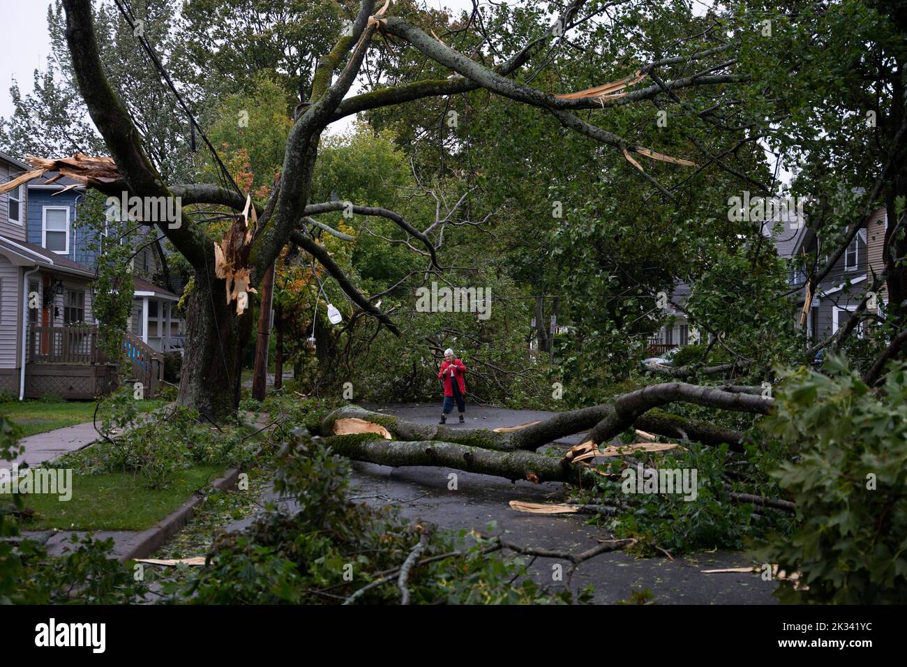 September 24, 2022, Halifax, NS, Canada Scott surveys the