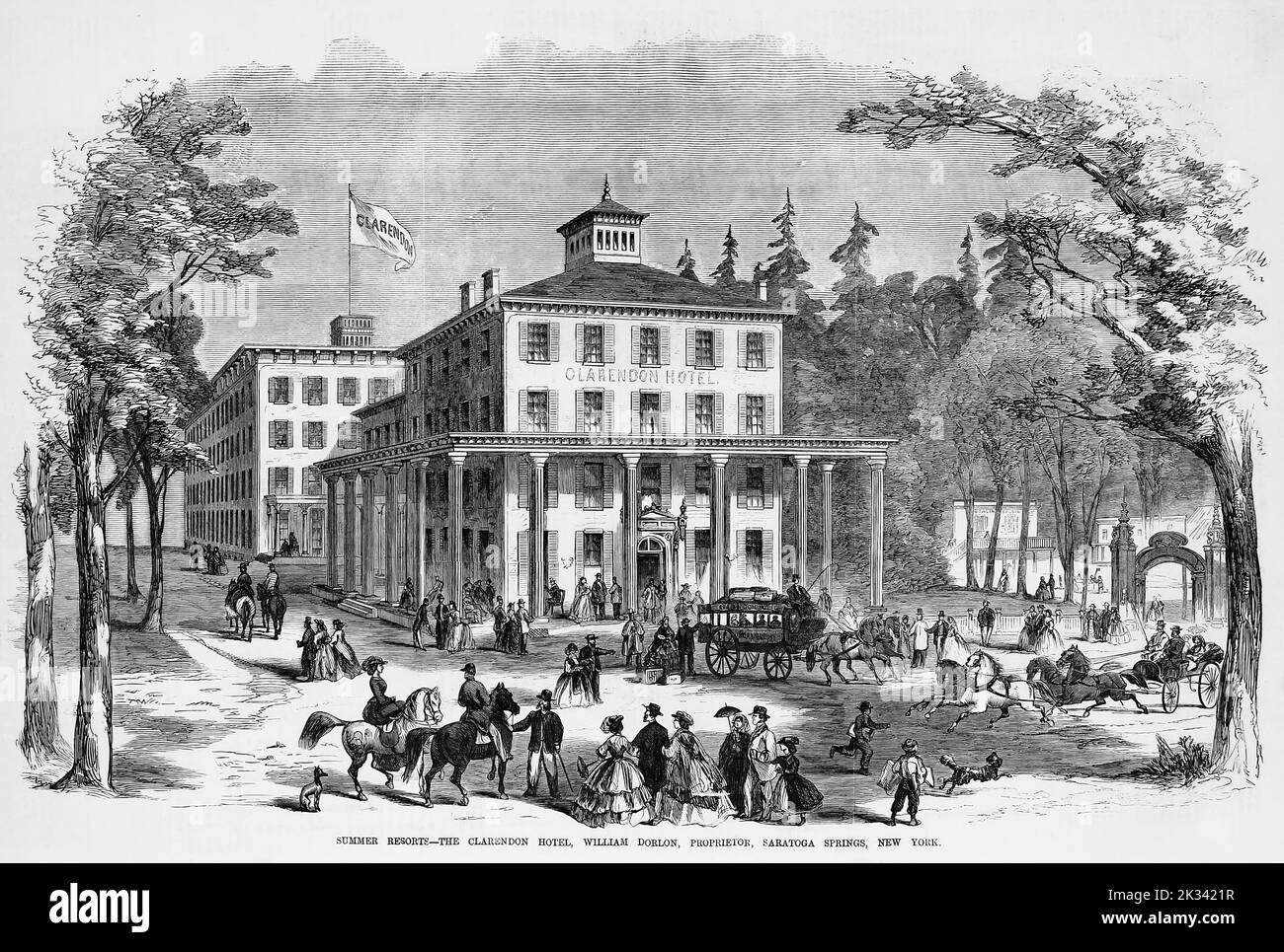 Summer resorts The Clarendon Hotel, William Dorlon, proprietor