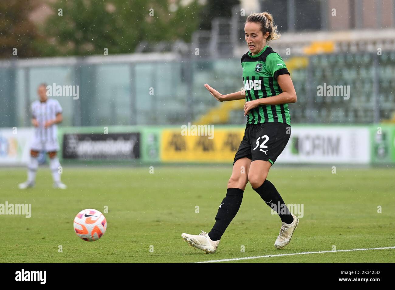 Enzo Ricci stadium, Sassuolo, Italy, September 24, 2022, Tamar Lea Dangus (Sassuolo) in action  during  US Sassuolo vs Juventus FC - Italian football Serie A Women match Stock Photo