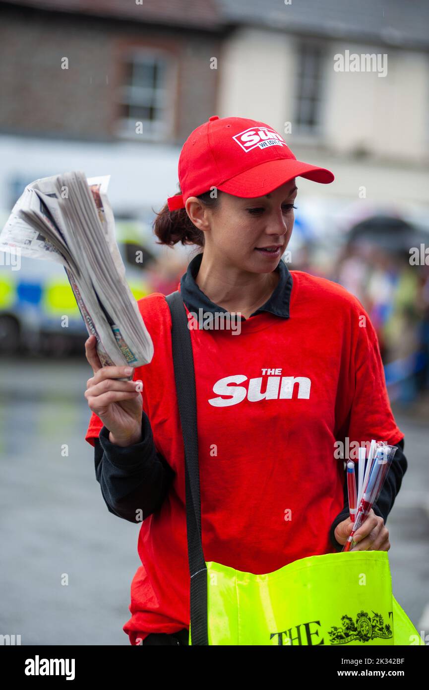 Wallingford olympic torch procession hires stock photography and