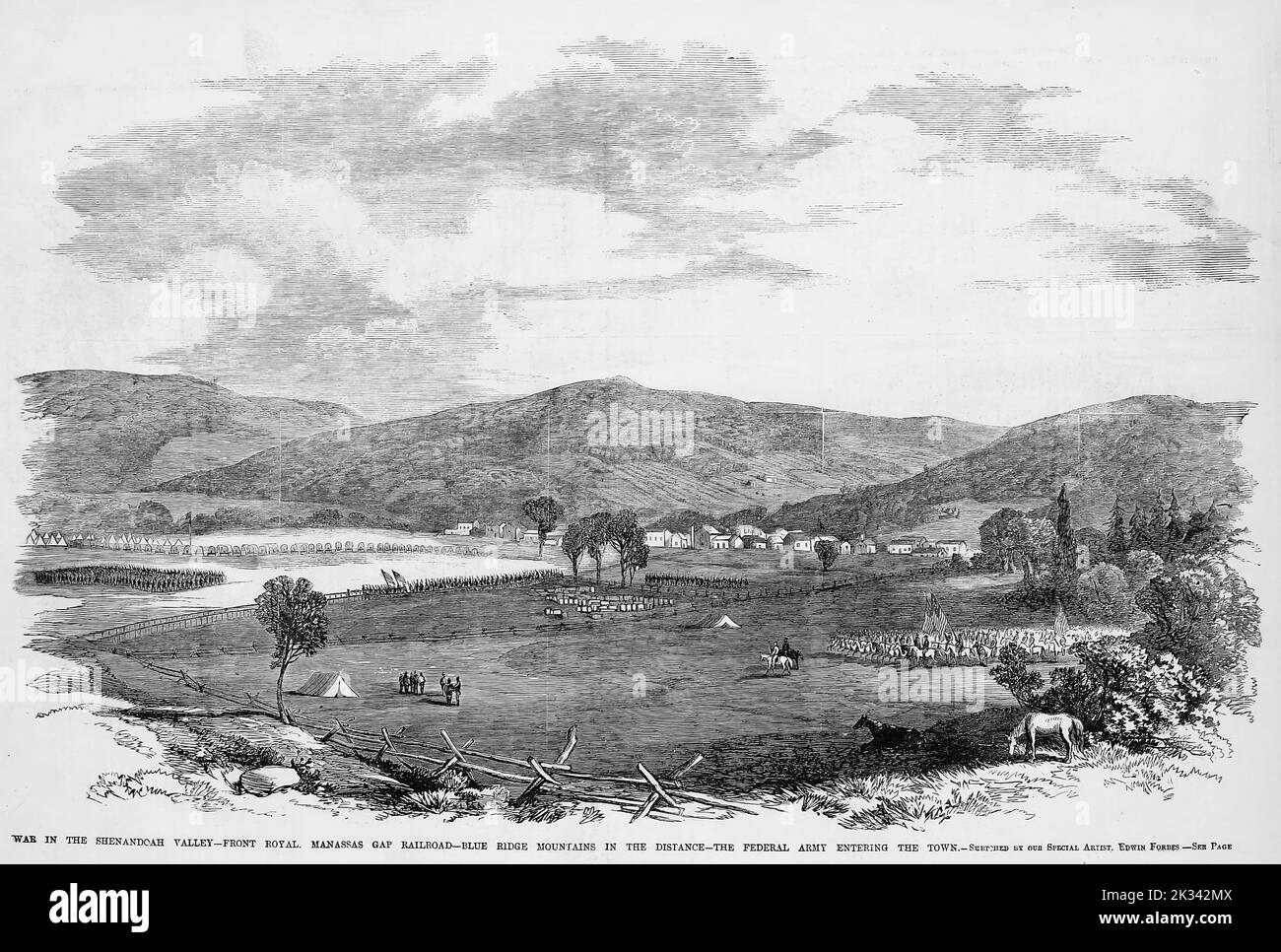 War in the Shenandoah Valley Front Royal Manassas Gap Railroad Blue