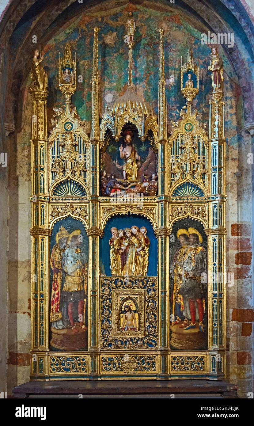 Italy Veneto Venice The Church of San Zaccaria (9th century) Chapel of San Tarasio  - Polyptych of Christ's Body Stock Photo
