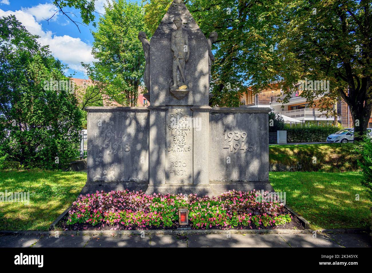War memorial in Betzigau, Allgaeu, Bavaria, Germany Stock Photo