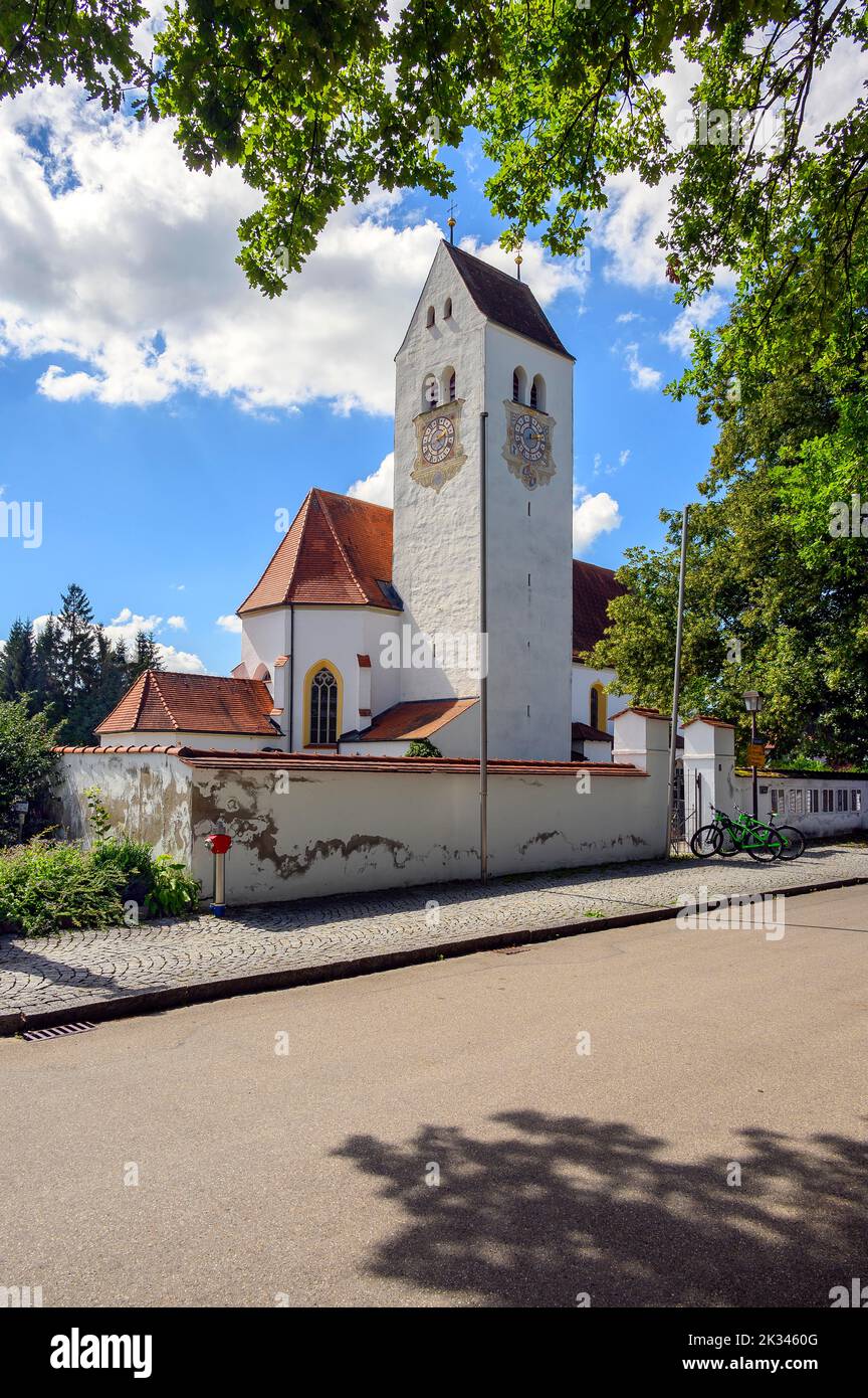 Church of St. Anna in Betzigau, Allgaeu, Bavaria, Germany Stock Photo