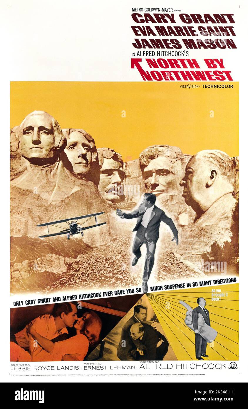 North by northwest film poster hi-res stock photography and images - Alamy