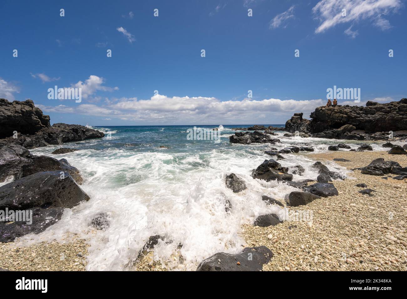 Ka'ena Point, Ka'ena Point State Park, Oahu, Hawaii, USA, North America Stock Photo