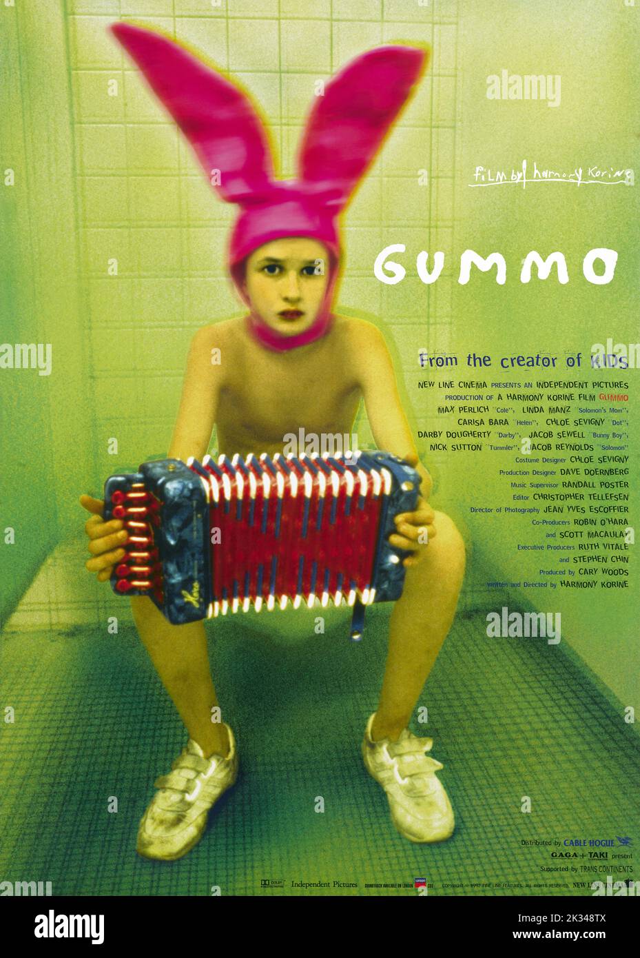 Film Poster for - Gummo -  1997 written and directed by Harmony Korine Stock Photo