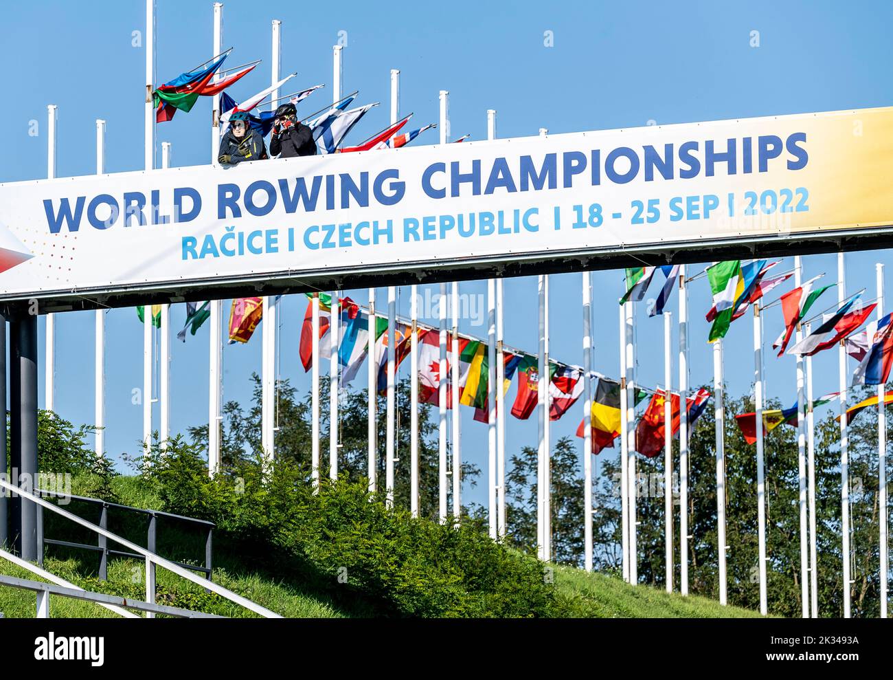 Racice, Czech Republic. 24th Sep, 2022. The Day 7 of the 2022 World Rowing Championships at the Labe Arena Racice on September 24, 2022 in Racice, Czech Republic. Credit: Ondrej Hajek/CTK Photo/Alamy Live News Stock Photo