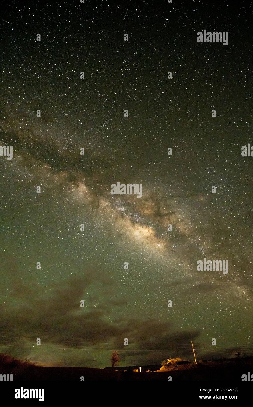 Milky Way over the West Coast of Big Island, Waikoloa, Big Island ...