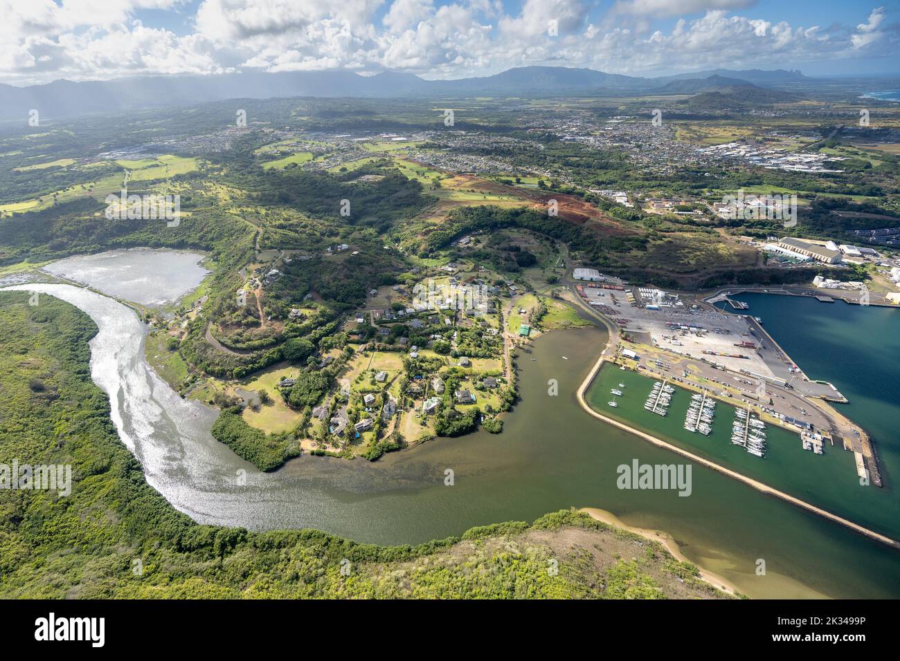 Aerial view of kauai hi-res stock photography and images - Alamy