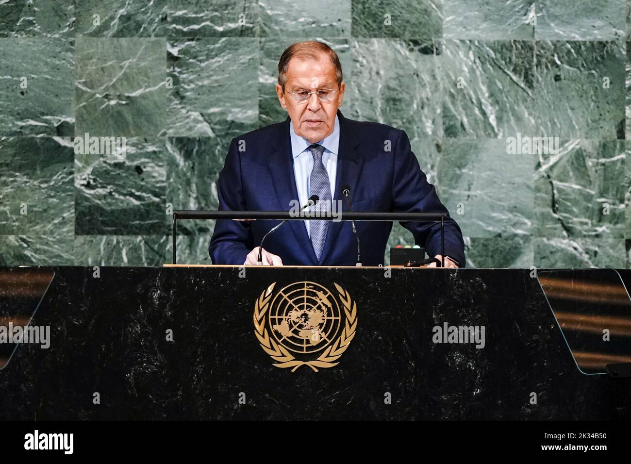 New York, NY September 24, 2022 Sergey Lavrov, Foreign Minister of