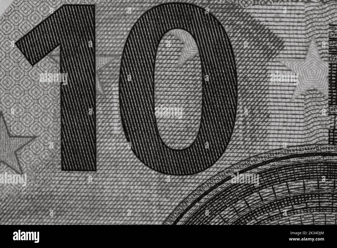 Close up macro detail of EURO money banknotes, detail photo of EURO ...